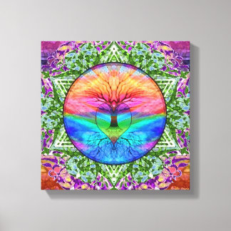 Rainbow Heart Leinwanddruck