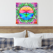 Rainbow Heart Leinwanddruck (Insitu (Schlafzimmer))
