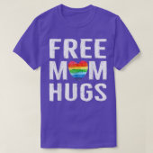 Rainbow Heart LGBT Pride Monatsgratis Mama Hugs T- T-Shirt (Design vorne)