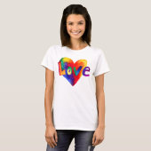 Rainbow Heart Liebe Word Flows Tank Top (Vorne ganz)