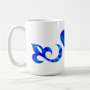 Rainbow Heart Lily and Butterfly Kaffeetasse