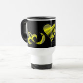 Rainbow Heart Lily and Butterfly Reisebecher (Vorderseite Links)
