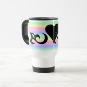 Rainbow Heart Lily and Butterfly Reisebecher (Vorderseite Links)