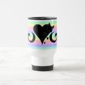 Rainbow Heart Lily and Butterfly Reisebecher (Mittel)