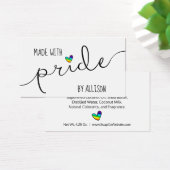 Rainbow Heart Made with pride LGBTQ Geschenkmarke (Schreibtisch)