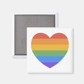 Rainbow Heart Magnet (Vorderseite/Rückseite)