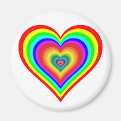 Rainbow Heart Magnet (Vorne)
