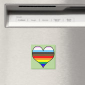 Rainbow Heart Magnet (In Situ (Geschirrspüler))