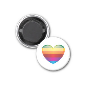 Rainbow Heart Magnet