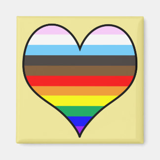 Rainbow Heart Magnet