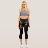 Rainbow Heart mit Flash Capri Leggings (Vorderseite)