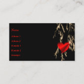 Rainbow Heart mit Flash Visitenkarte (Vorderseite)