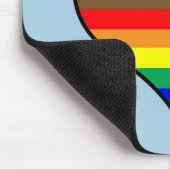 Rainbow Heart Mouse Pad Mousepad (Ecke)