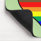 Rainbow Heart Mouse Pad Mousepad (Ecke)