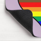 Rainbow Heart Mouse Pad Mousepad (Ecke)