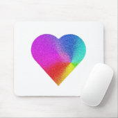 Rainbow Heart Mousepad (Mit Mouse)