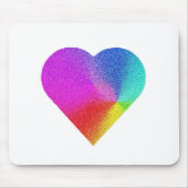 Rainbow Heart Mousepad (Vorne)