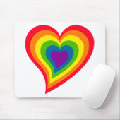 Rainbow Heart mousepad (Mit Mouse)