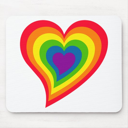 Rainbow Heart mousepad (Vorne)