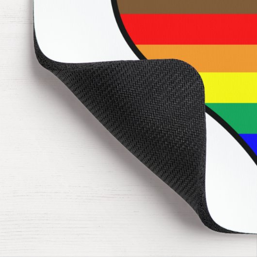 Rainbow Heart Mousepad (Ecke)