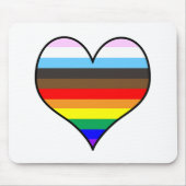 Rainbow Heart Mousepad (Vorne)