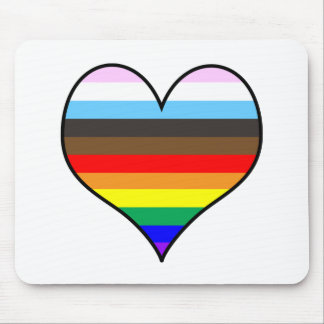 Rainbow Heart Mousepad