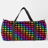 Rainbow Heart Muster Duffle Bag (Vorderseite)