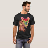 Rainbow Heart Niedlich Teddy Hug Time Teddy Bär T-Shirt (Vorne ganz)