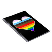 Rainbow Heart Notebook Notizblock (Rechte Seite)