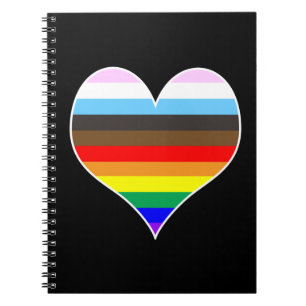 Rainbow Heart Notebook Notizblock