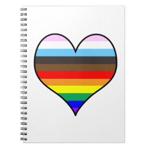 Rainbow Heart Notebook Notizblock