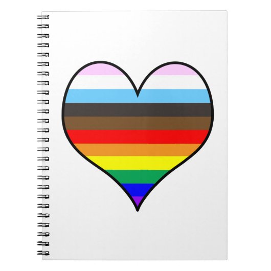 Rainbow Heart Notebook Notizblock (Vorderseite)
