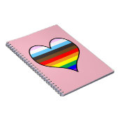 Rainbow Heart Notebook Notizblock (Rechte Seite)