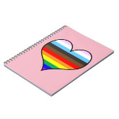 Rainbow Heart Notebook Notizblock (Linke Seite)