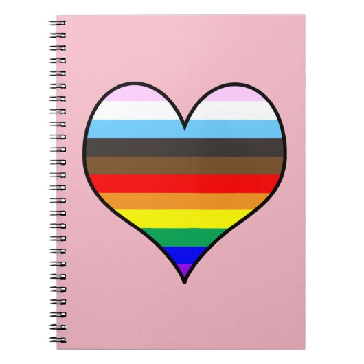 Rainbow Heart Notebook Notizblock (Vorderseite)