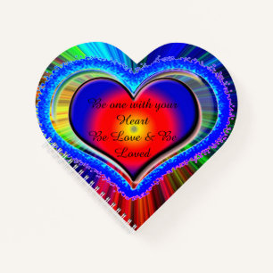 Rainbow Heart Notizblock