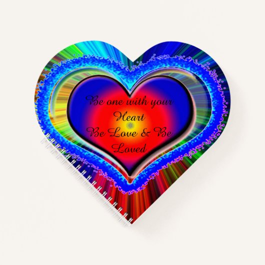 Rainbow Heart Notizblock (Vorderseite)