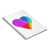 Rainbow Heart Notizblock (Rechte Seite)