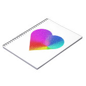Rainbow Heart Notizblock (Linke Seite)