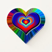 Rainbow Heart Notizblock (Rückseite)