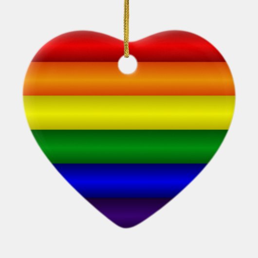 Rainbow Heart Ornament (Hinten)