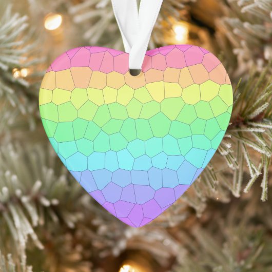 Rainbow Heart Ornament (Baum)