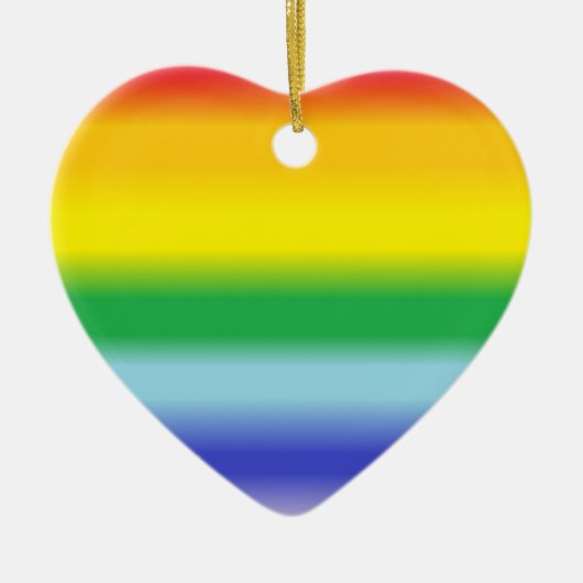 Rainbow Heart Ornament (Vorne)