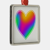 Rainbow Heart Ornament Aus Metall (Rechts)