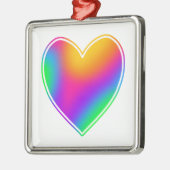Rainbow Heart Ornament Aus Metall (Links)