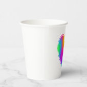 Rainbow Heart Pappbecher (Rechts)