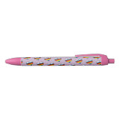 Rainbow Heart Pattern Black Ink Pen Kugelschreiber (Oberseite)
