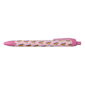 Rainbow Heart Pattern Black Ink Pen Kugelschreiber (Oberseite)