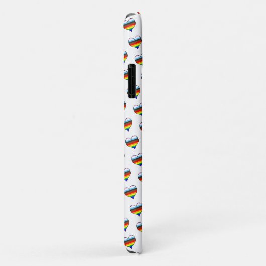 Rainbow Heart Pattern Case-Mate iPhone Case (Hinten/Rechts)