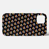 Rainbow Heart Pattern Case-Mate iPhone Case (Rückseite (Horizontal))